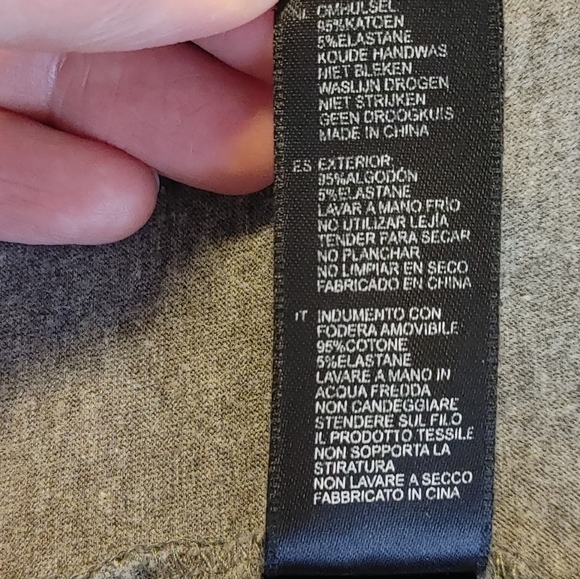 FOREVER 21 Fitted Top With back Cut-Out, Gray M - Picture 10 of 10